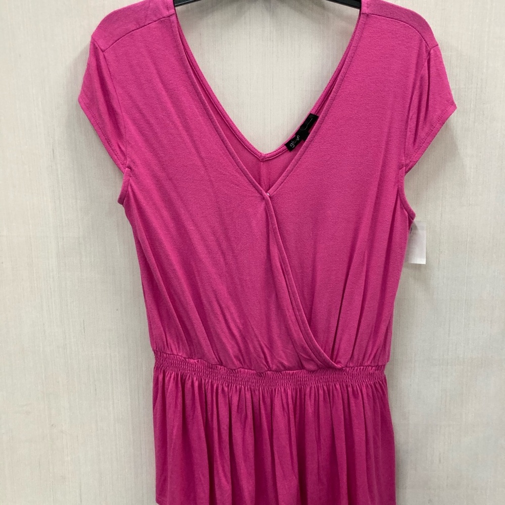 NWT Gibson Pink faux wrap elastic waist Top Small